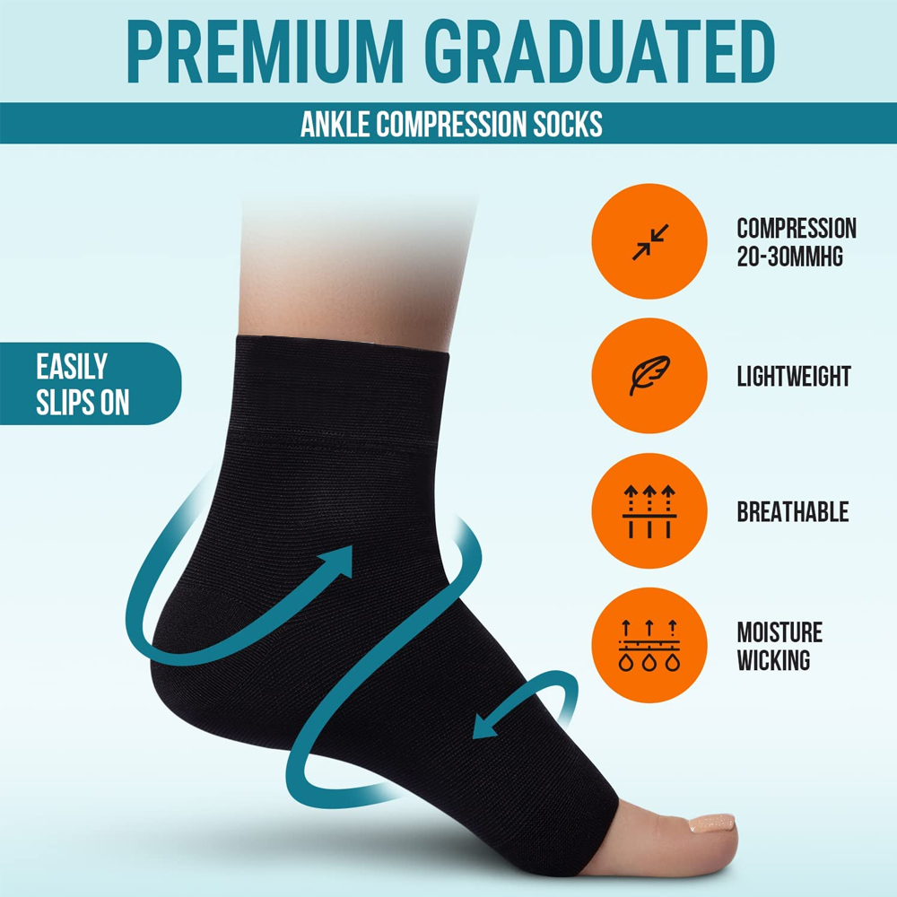 1 Pair Nano Socks Neuropathy S - огляд і ціна Ankle Brace Sock