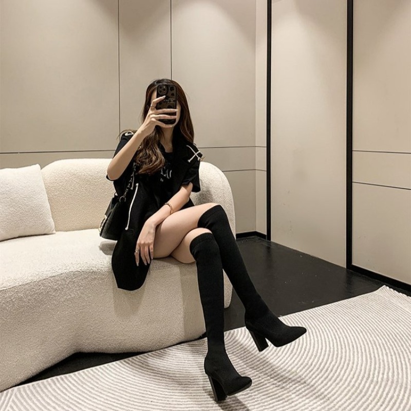 Women Over The Knee Boots Poin - огляд і ціна Knee High Sock Women
