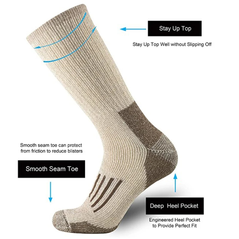 80% Wool Socks Warm Thicken Hi - огляд і ціна Wool Hiking Sock