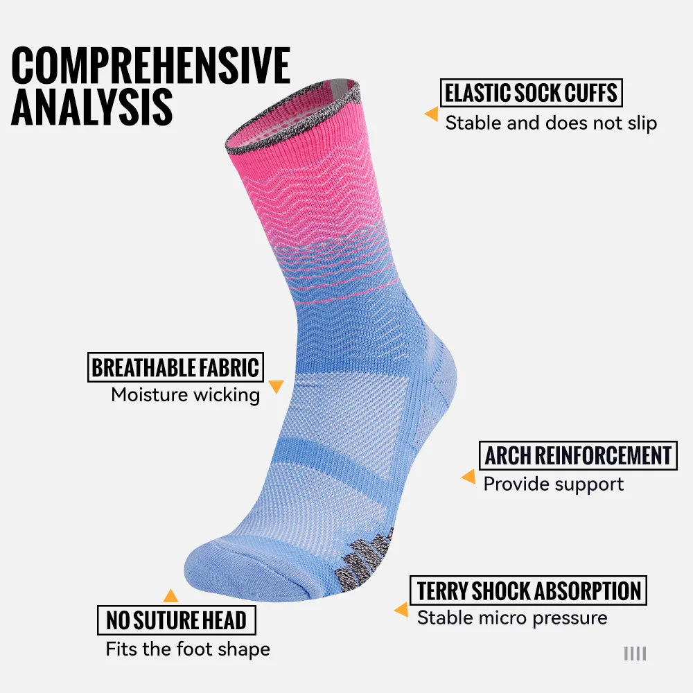 WRELS 1/2/3 Pairs Athletic Soc - огляд і ціна Athletic Sock Cushion