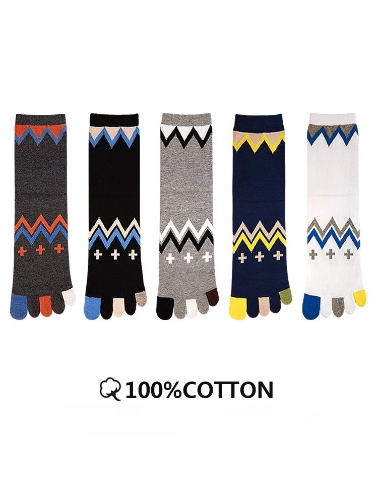 5 Pairs Four-season Pure Cotto - огляд і ціна Toe Sock Split