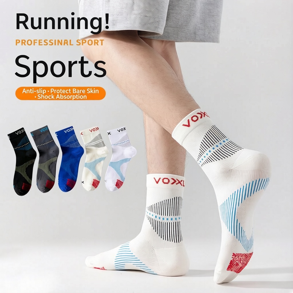 WRELS 1/2/3 Pairs Running Sock - огляд і ціна Athletic Sock Cushion