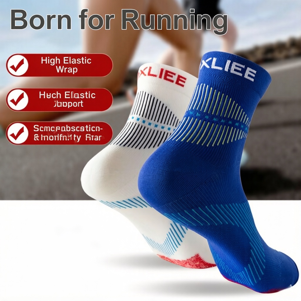 WRELS 1/2/3 Pairs Running Sock - огляд і ціна Athletic Sock Cushion