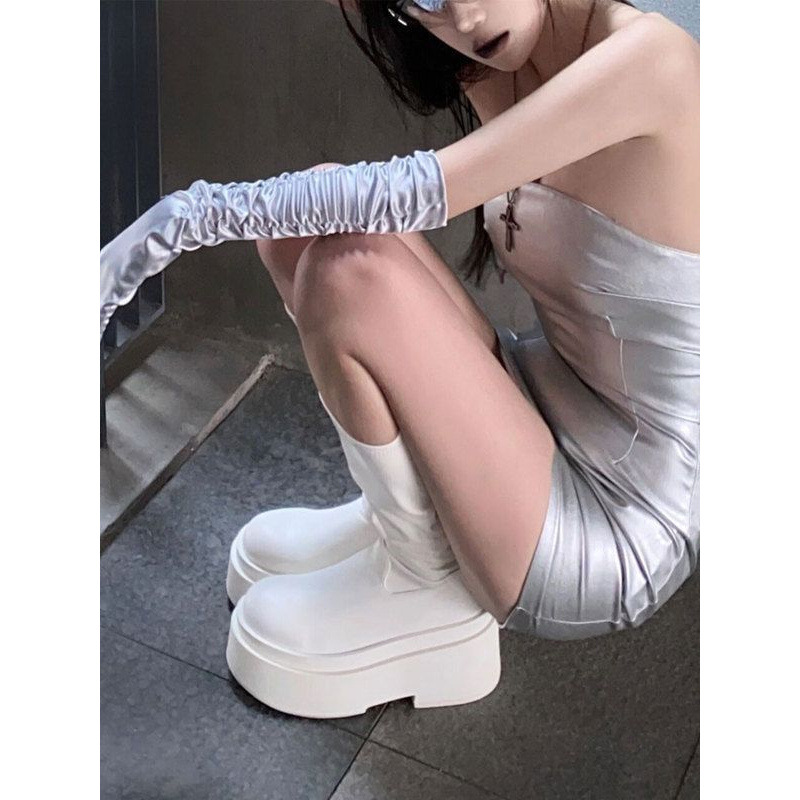 Thick soled long tube boots fo - огляд і ціна Knee High Sock Women