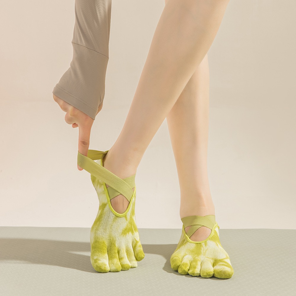 Women's Tie-Dye Five-Finger Gr - огляд і ціна Toe Sock Split