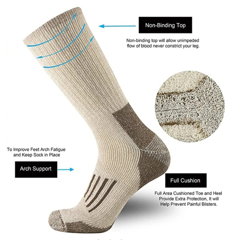 80% Wool Socks Thicken Warm Hi - огляд і ціна Wool Hiking Sock